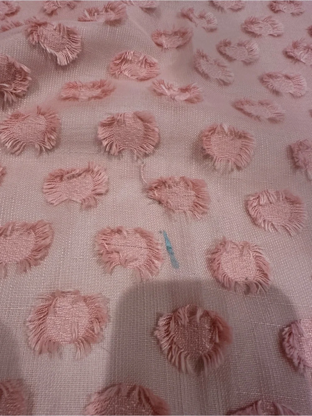 Pillowfort Rose Pink Blackout Clipped Dot Curtain Panels